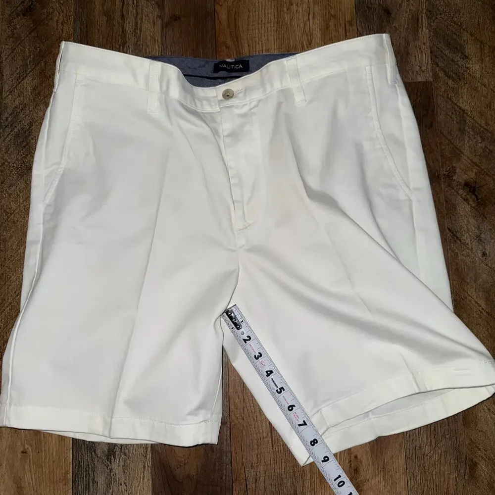 Nautica Shorts White 36W - Picture 4 of 5